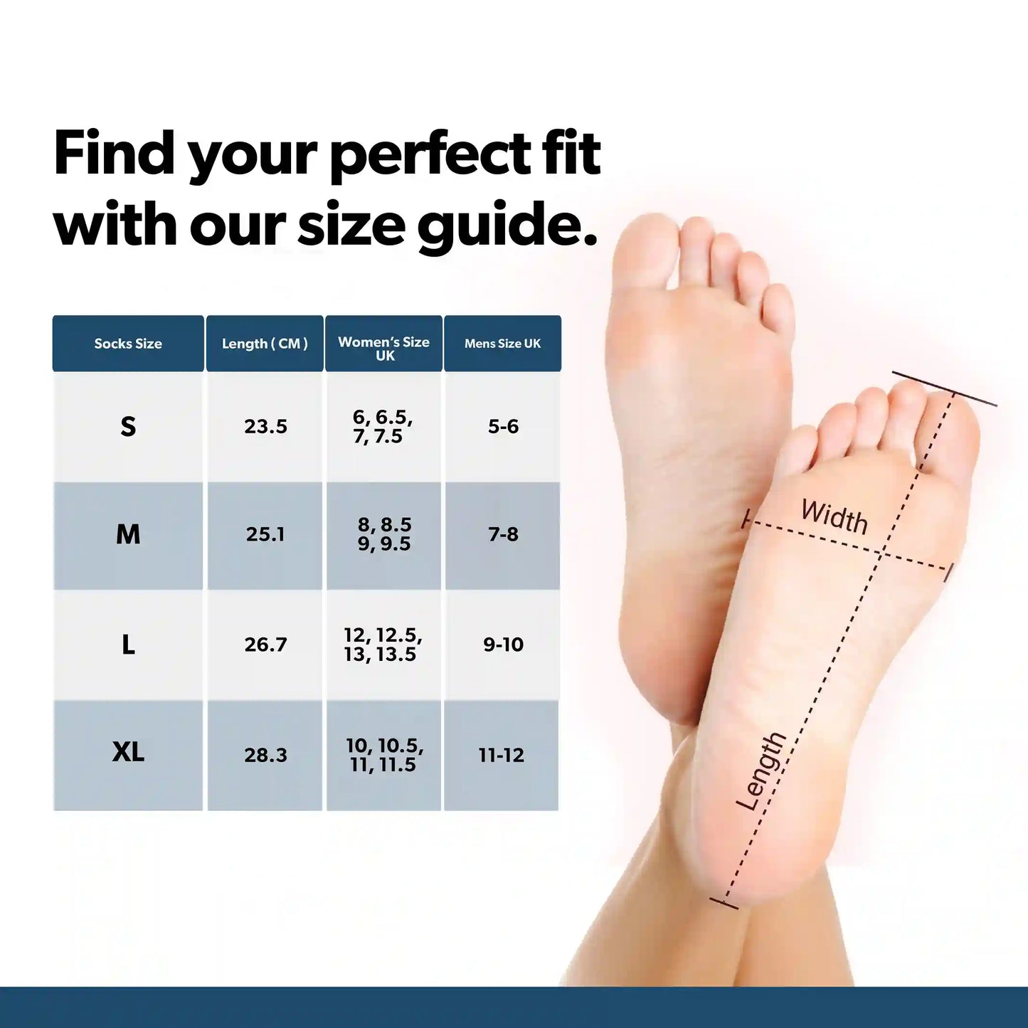 Blue Foot Alignment Socks