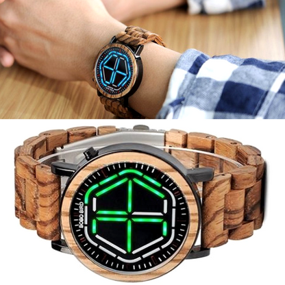 #1 Wooden LED Watch