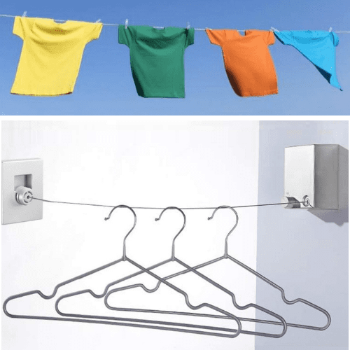 Magic Invisible Clothesline - Stainless Steel - Retractable