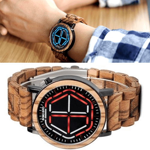 #1 Wooden LED Watch