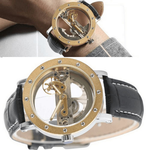 #1 Mechanical Watch - Transparent Skeleton Self Winding Watch