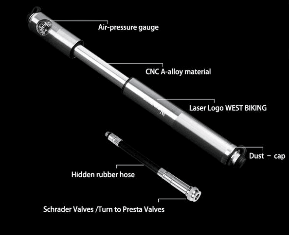 #1 Portable Mini Bike Pump