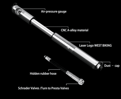 #1 Portable Mini Bike Pump