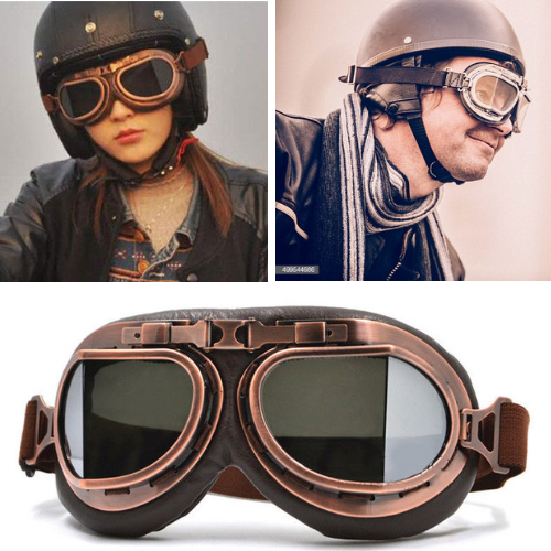 Vintage Motorcycle Goggles
