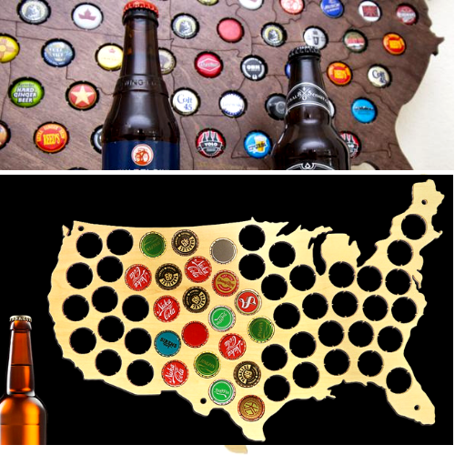 USA Beer Cap Map