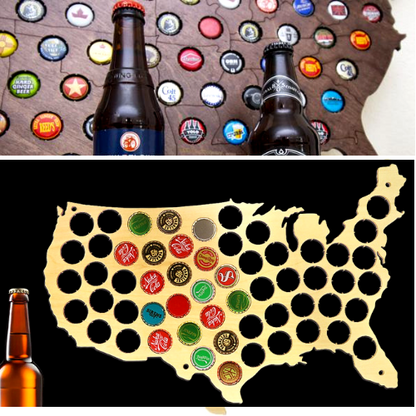 USA Beer Cap Map