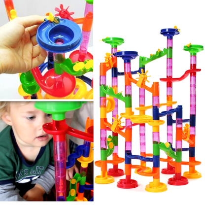 DIY Construction Marble Race Pipeline - Educational Toy for Children