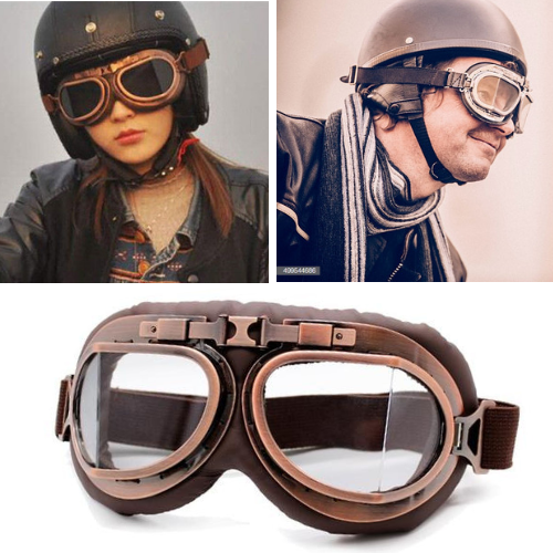 Vintage Motorcycle Goggles