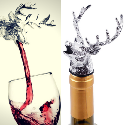Deer Wine Stopper with Pourer