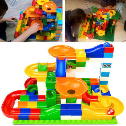 Marble Race Game - Educational Building Blocks Toy