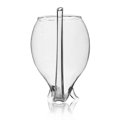 Devil Wine Glass with Built in Straw - Wino Sippers - Set of 2