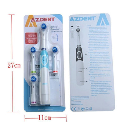 Electric Toothbrush with 3 Extra Brush Heads