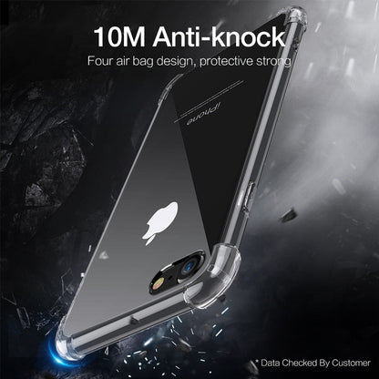 Shock Proof Transparent Silicone Case For iPhone