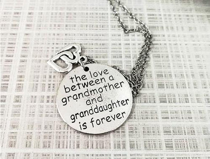 Love from Grandmother is Forever Necklace