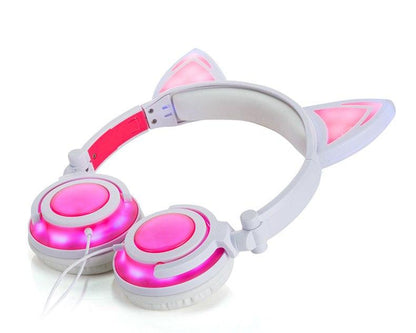 Cat Ear LED Headphones - USB Rechargeable