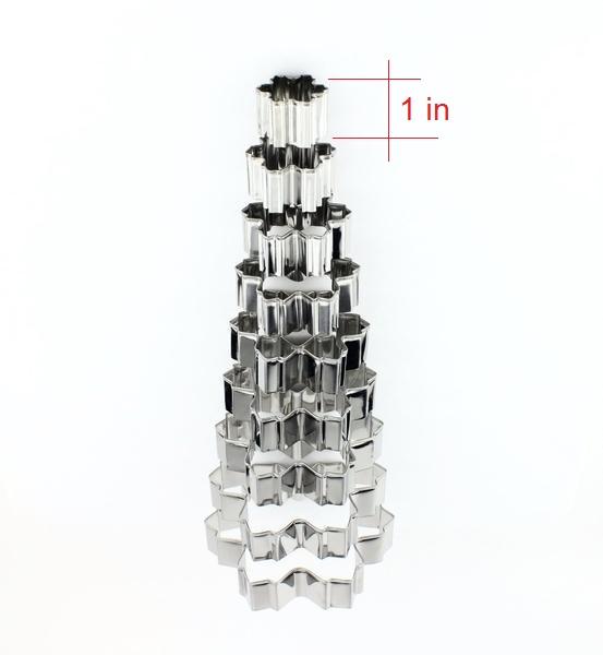 The Best Christmas Cookie Cutter - Snowflake and Christmas Tree - 9 Pcs Set