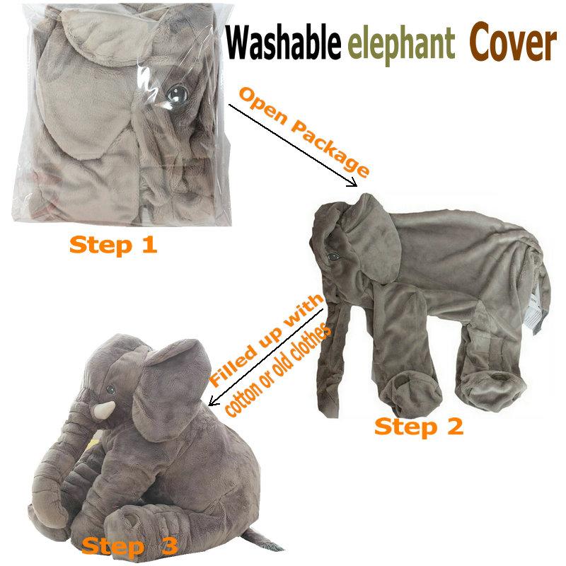 Elephant Plush Pillow - Soft & Comfy