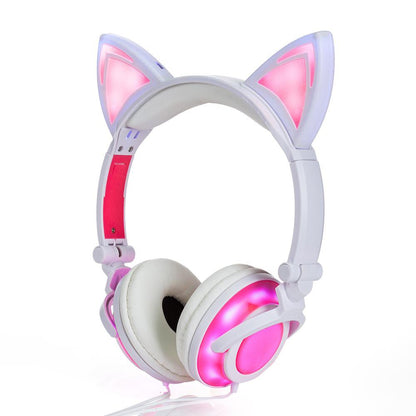 Cat Ear LED Headphones - USB Rechargeable