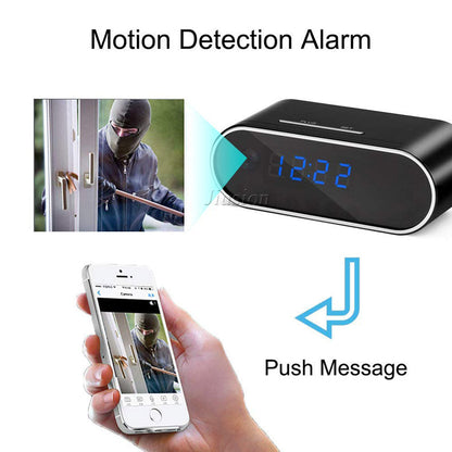 1080P Wireless Alarm Clock Security Spy Camera