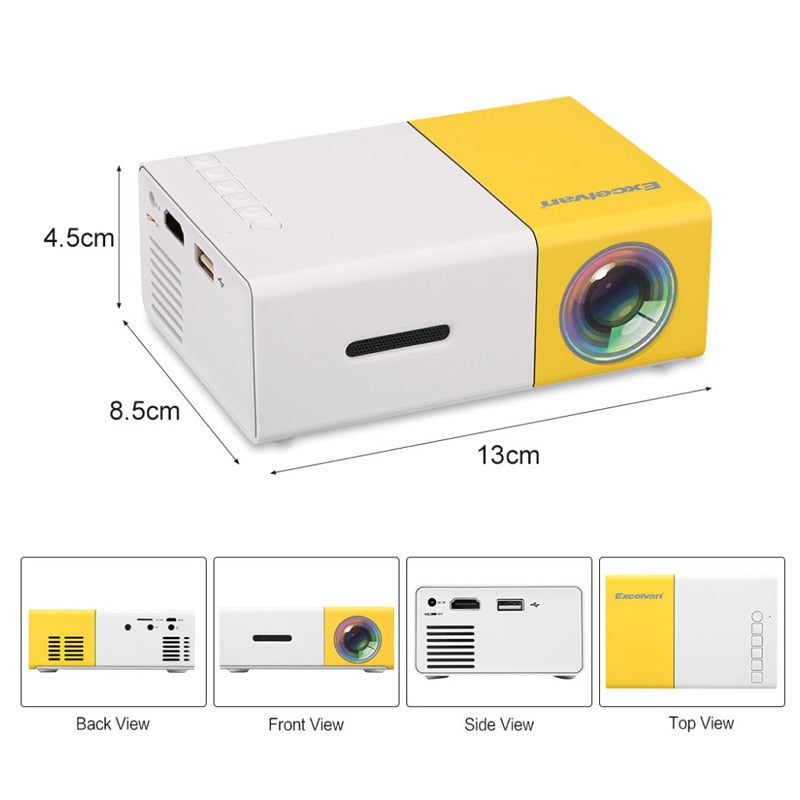 1080P Mini Portable Projector - Fits in the Palm of Your Hand