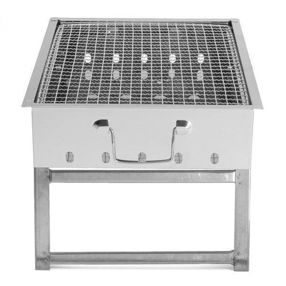 Portable Stainless Steel Charcoal Grill - Outdoor