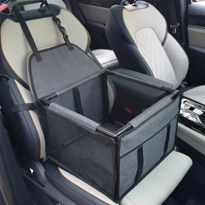 Foldable Travel Cat Car Seat – Waterproof & Space-Saving