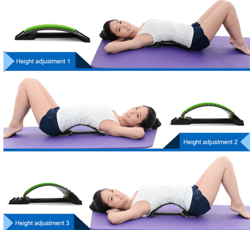 #1 Adjustable Back Stretcher - Back Pain Reliever