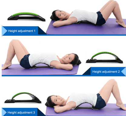 #1 Adjustable Back Stretcher - Back Pain Reliever