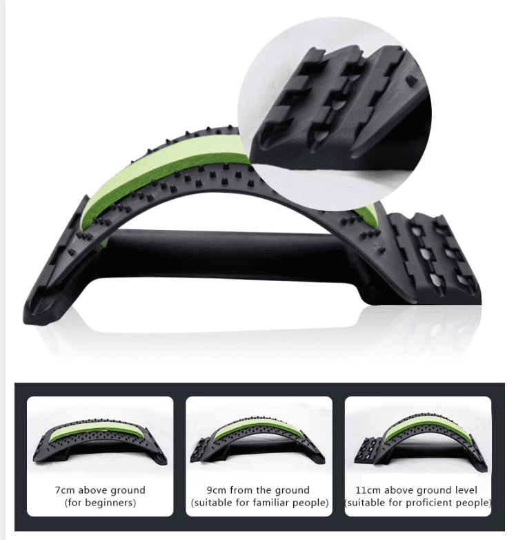 #1 Adjustable Back Stretcher - Back Pain Reliever
