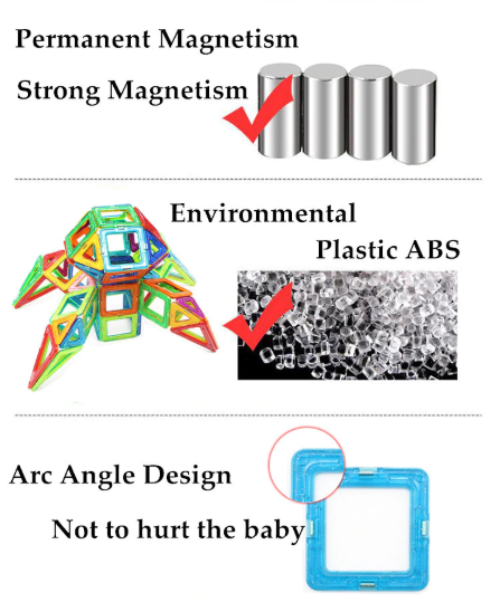 Original Magical Magnetic Blocks Educational Toys