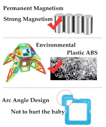 Original Magical Magnetic Blocks Educational Toys