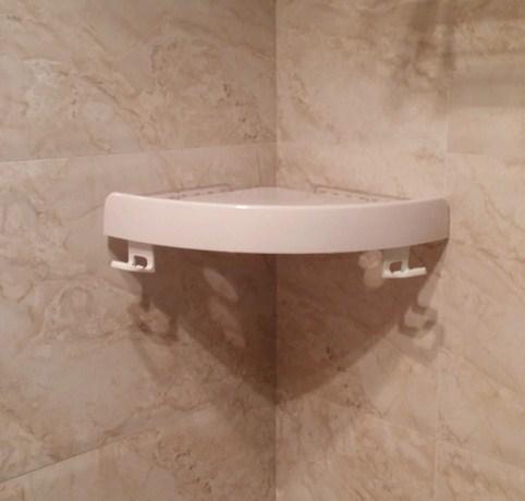 Snap Up Bathroom Shelf Organizer