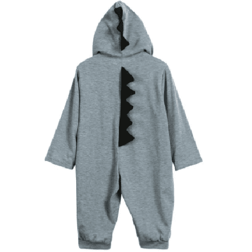 Cute Hooded Dinosaur Romper