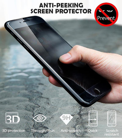 Privacy Screen Protector Tempered Glass - Anti Peeking, Spy, Glare and Scratch - For iPhone