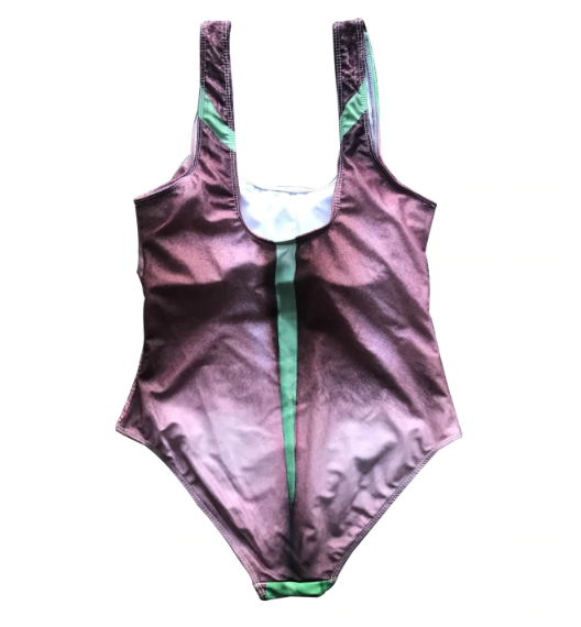Hairy Chest Bathing Suit - Dad Bod One-Piece Swimsuit