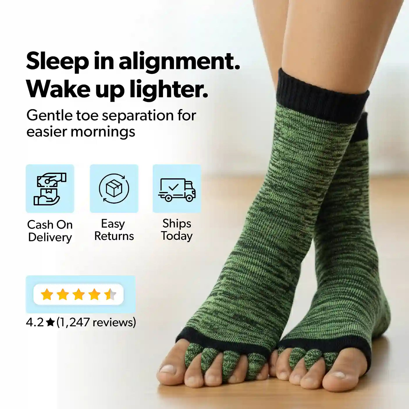 Light Purple Foot Alignment Socks
