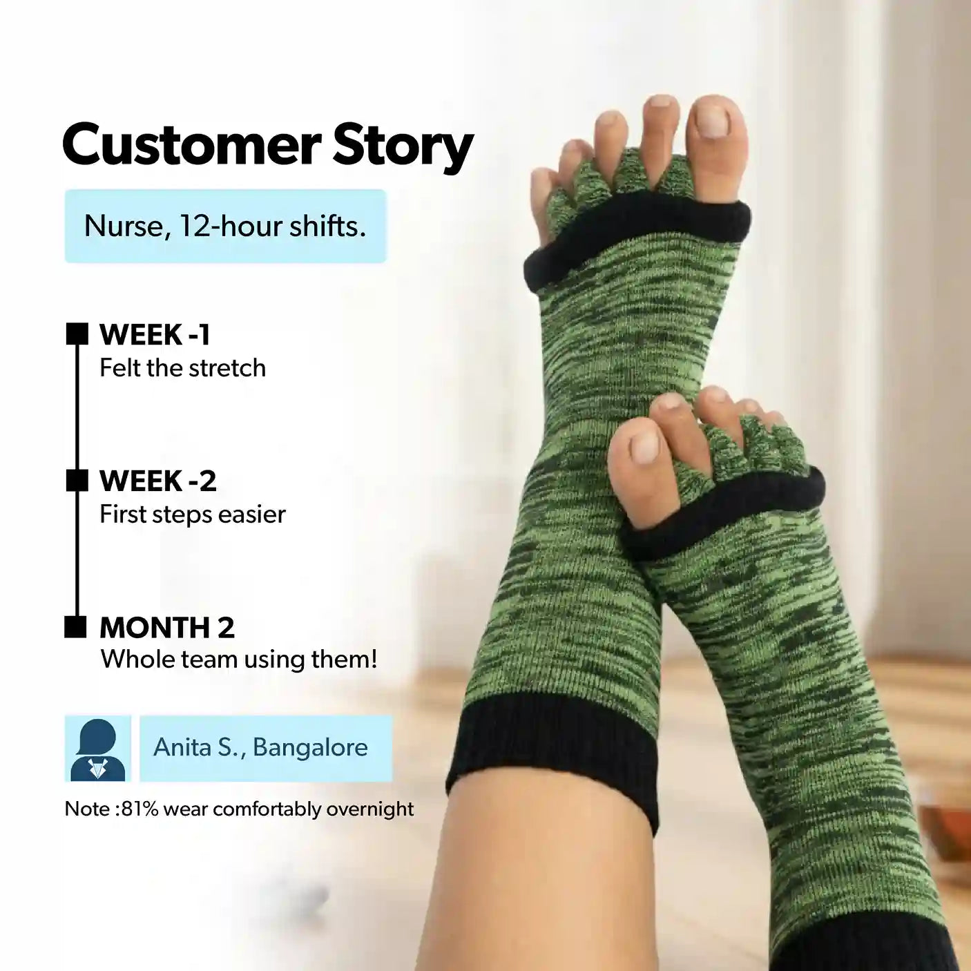 Light Purple Foot Alignment Socks