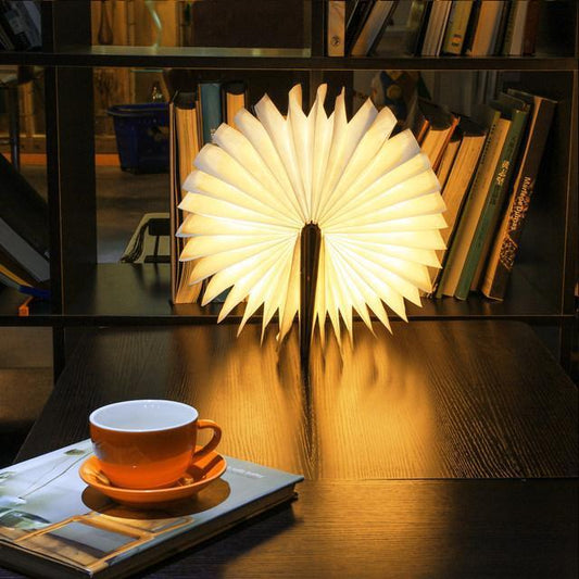 Wood Book LED Lamp
