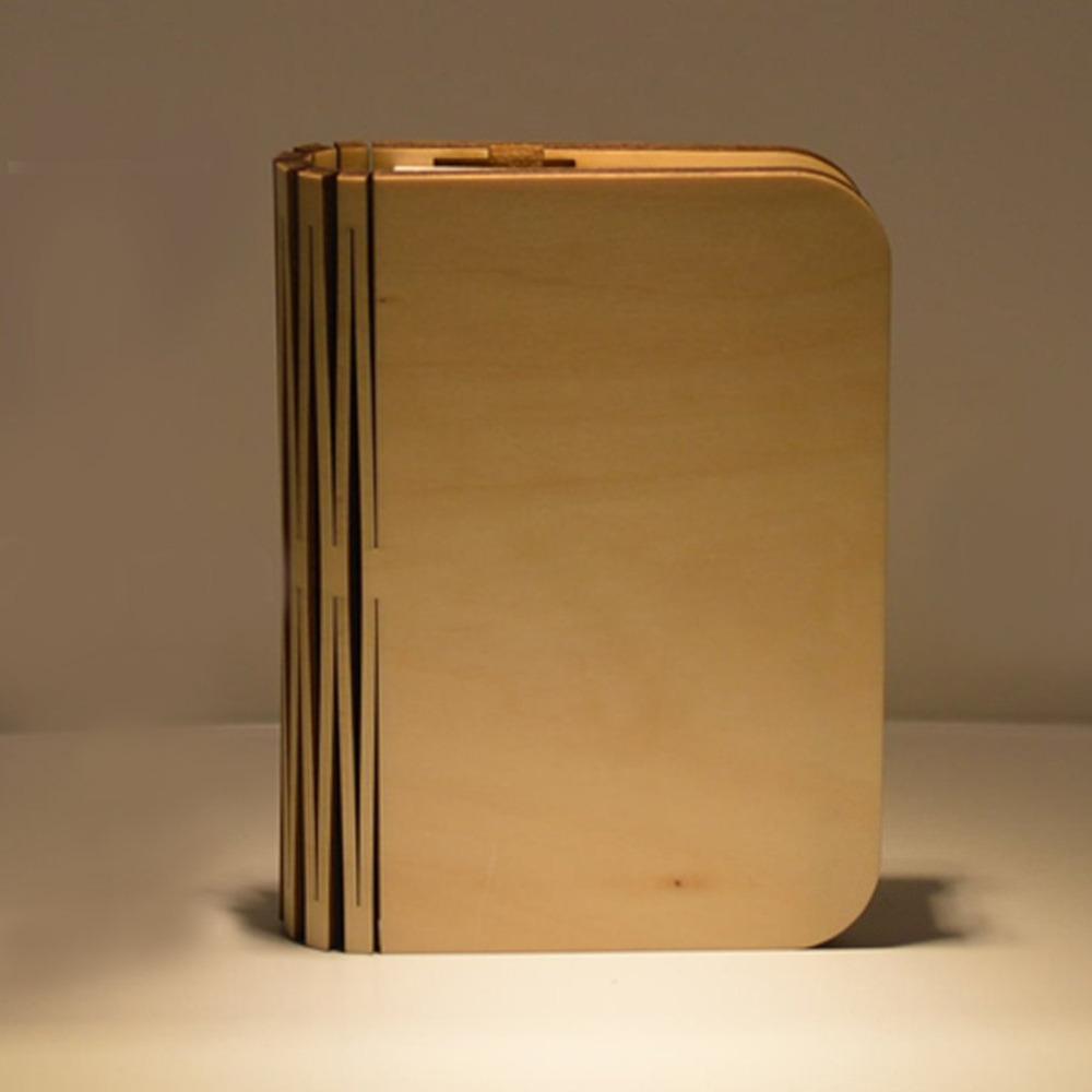 Wood Book LED Lamp