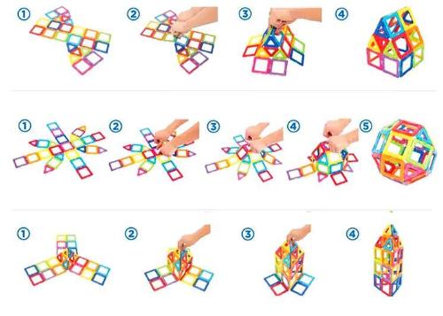 Original Magical Magnetic Blocks Educational Toys