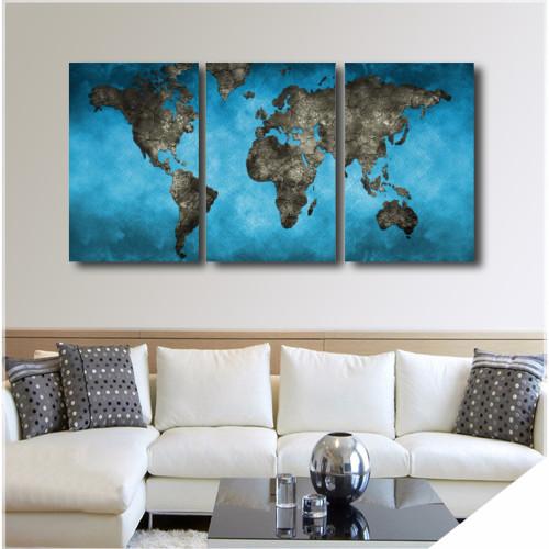 Blue World Map