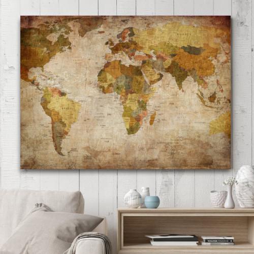 Old Looking World Map