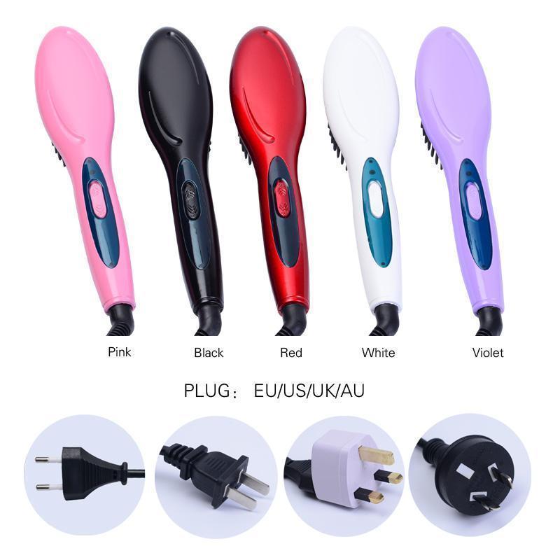 Hairbrush-Style Straightener