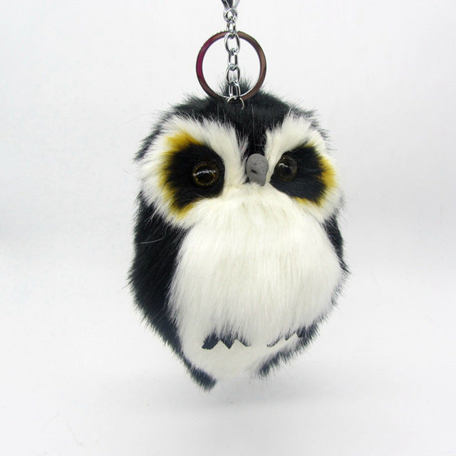 Fluffy Owl KeyChain