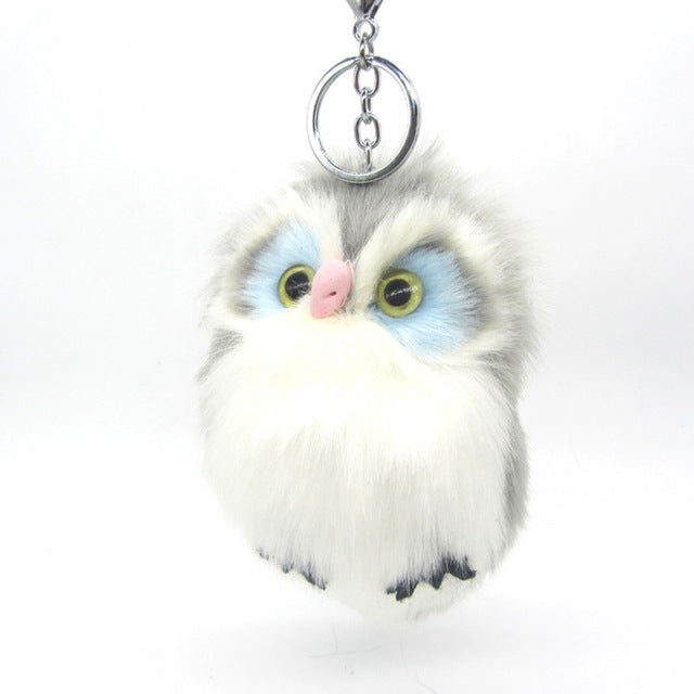Fluffy Owl KeyChain