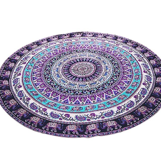 Elephant Mandala Beach Mat
