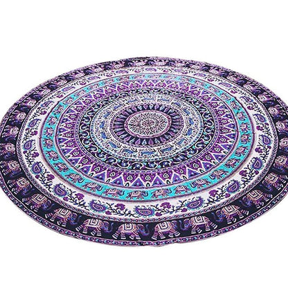 Elephant Mandala Beach Mat