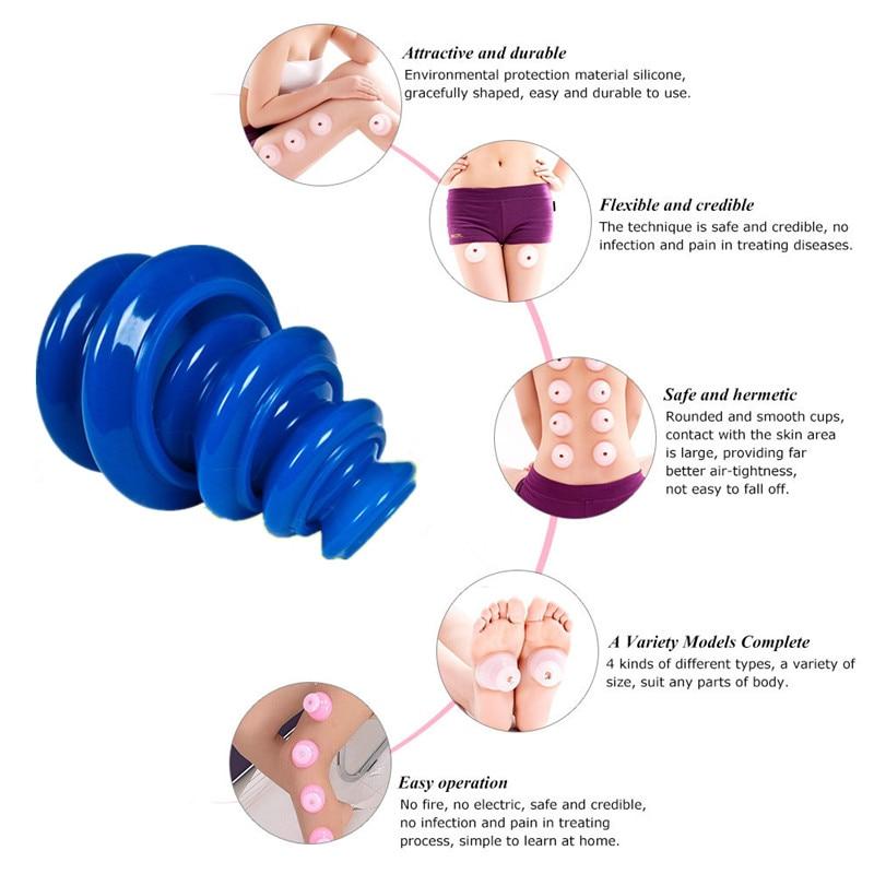 Anti Cellulite Vacuum Cupping Set - Set of 4 Cups