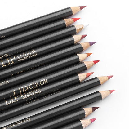 12PCs Waterproof Matte Lip Liners Set