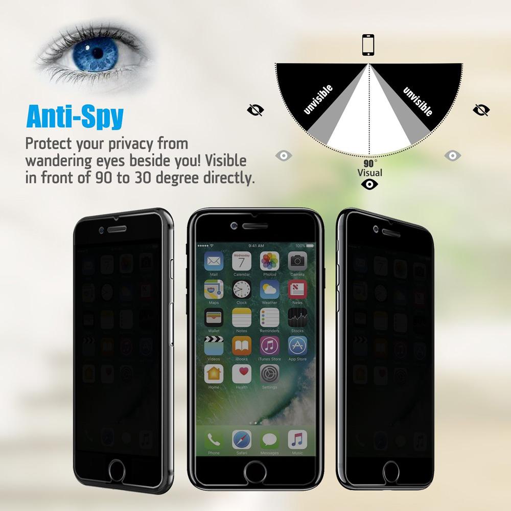 Privacy Screen Protector Tempered Glass - Anti Peeking, Spy, Glare and Scratch - For iPhone
